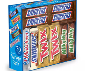 Ready Set Gourmet candy bars – Snickers, Twix, Milky Way